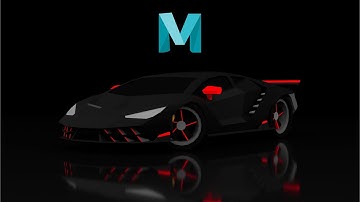 Lamborghini Centenario Low Poly 3D Modeling || How To Model 3D Car Lamborghini In Autodesk Maya 2022
