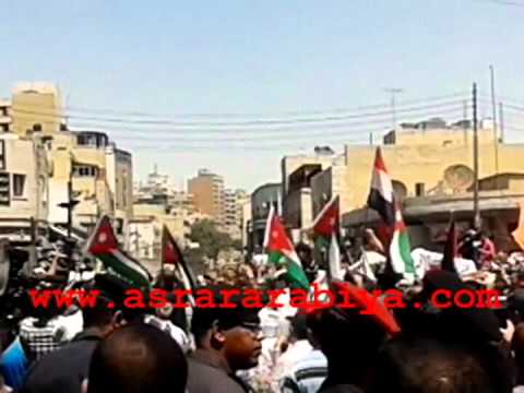 مظاهرة في الأردن ياللي بتسأل مرسي فين جوا القلب وجوا العين