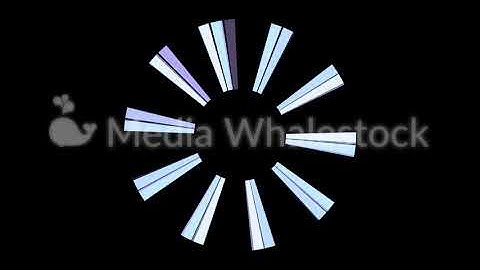 Abstract rotating blades of jet engine on black background, seamless loop. Animation. Purple rays