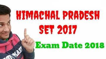HP SET Exam Date 2017 || Himachal Pradesh SET