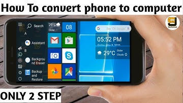 Install & Run Windows 10/7/Vista/XP on any Android device without Root | make Android computer.