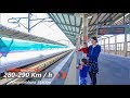 Japan Trip 2019 / Shinkansen passing at various speeds (125-320 Km/h) 4K