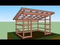 How To Frame a Small Pole Barn (Garden Shed)