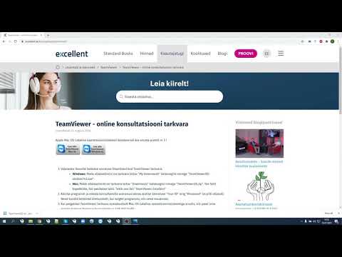TeamViewer kaughalduse tarkvara allalaadimine ja käivitamine