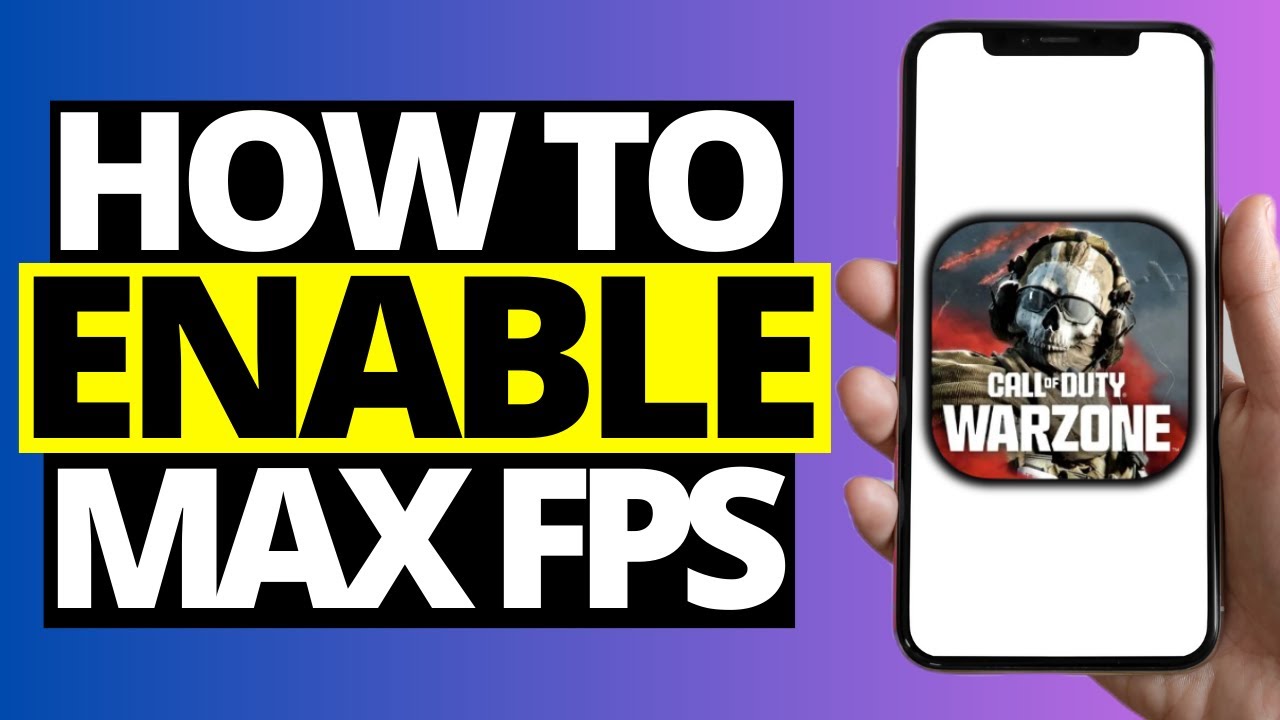 How To Enable Max FPS in COD Warzone Mobile - YouTube