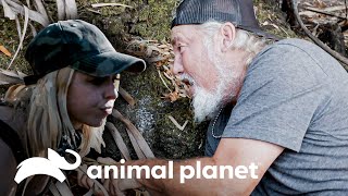 Dusty busca romper récord de pitón más grande capturada | Guardianes del Pantano | Animal Planet