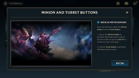 Tutorial: Minion & Turret Buttons - League of Legends: Wild Rift