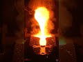pouring of Molten Metal into the pattern #metallurgy #viral #pouring #moltenmetal