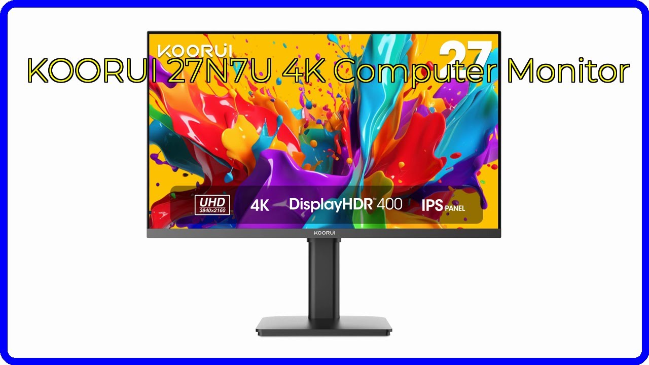 REVIEW (2026): KOORUI 27N7U 4K Computer Monitor. First Look. - YouTube