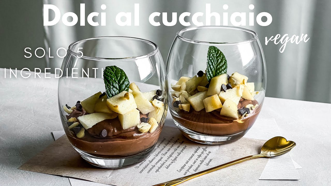 Dolci vegani al cucchiaio semplici