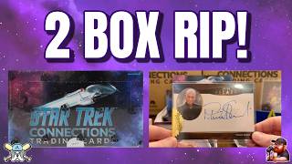 Star Trek Connections 2-Box Break HUGE Patrick Stewart Auto