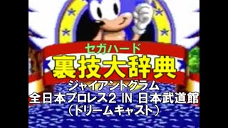 セガハード裏技大辞典：ジャイアントグラム 全日本プロレス2 IN 日本武道館（ドリームキャスト）