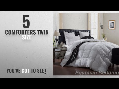 top-10-comforters-twin-size-[2018]:-egyptian-bedding-luxurious-1200-thread-count-goose-down