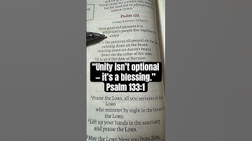 “Unity Unlocks the Blessing | Psalm 133” #love #faith #victoryinjesus #joy #rejoice #Psalm133