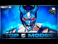 TOP 5 MOST DANGEROUS MODES YOU HAVE NEVER PLAYED 🔥 - GARENA FREEFIRE ❤️