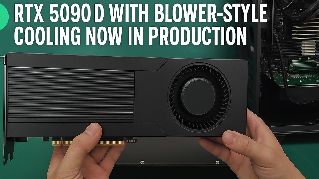 RTX 5090D Blower GPU Spotted! Not for Gamers? - YouTube