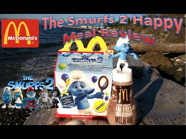 スマーフ カリフォルニアレーズン マクドナルド McDonald's The Smurfs 2 Happy Meal Review 🍔🍟 - YouTube