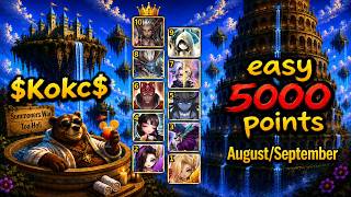 TOA Hell August 2026 5000 Points Summoners War Sky Arena