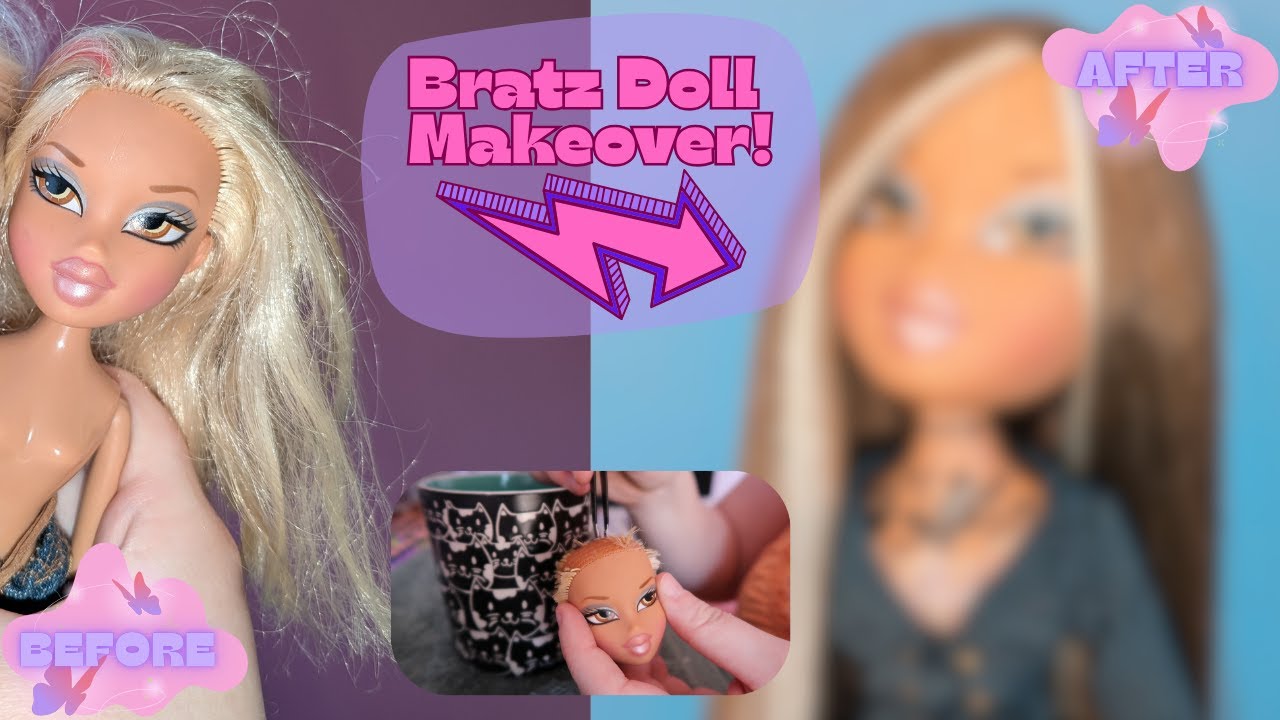 RE-ROOTING another RARE Bratz Doll! (Custom Magic Hair Raya)