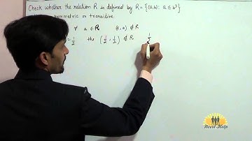 Check whether the relation R is reflexive, symmetric or transitive R = {(a, b) : a ≤ b3}
