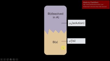 Model 5: Chemical Potential of S-L equilibrium: Solubility (saturated solution)
