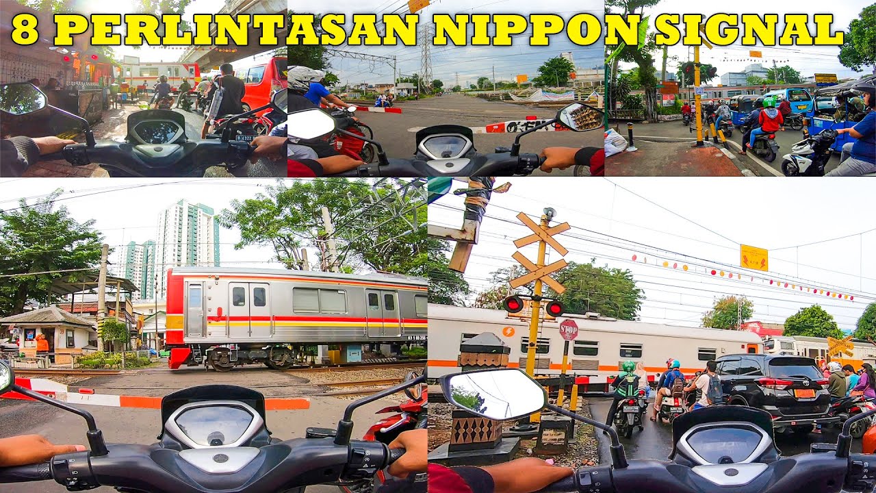 MOTORIDE 8 Perlintasan Kereta Api NS Jepang Ditengah Kota Metropolis || Motoride Railroad Crossing