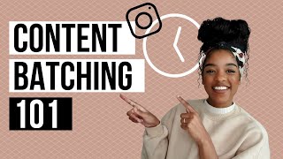 CONTENT BATCHING HACKS! How to plan and create content for Instagram | Create consistent content