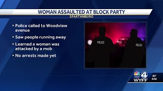 Police: Woman attacked by mob at Spartanburg block party
