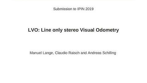 LVO: Line only stereo Visual Odometry