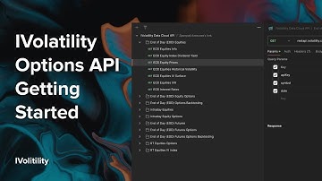 IVolatility Options API Getting Started