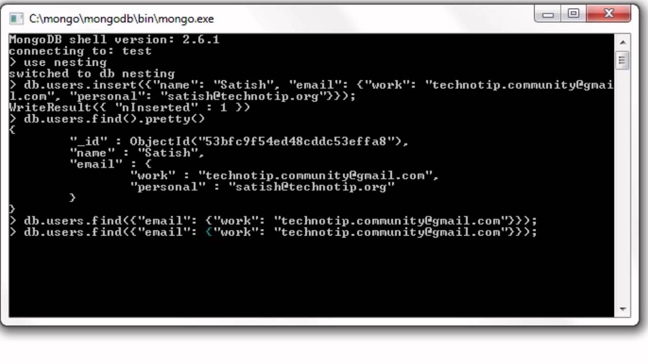 Dot Notation To Access Sub Object: MongoDB - YouTube