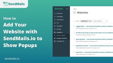 How to connect your website with SendMails.io?