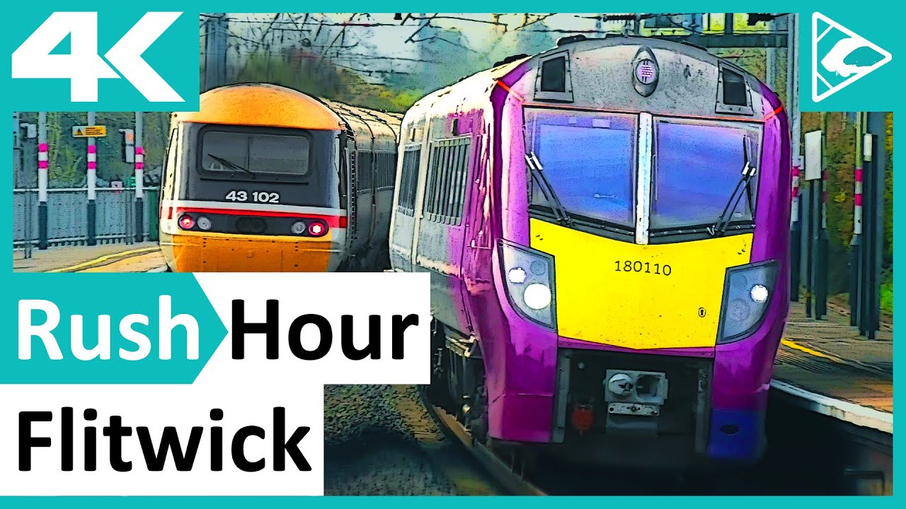 RUSH HOUR Trains at Flitwick (MML) 31/03/2021