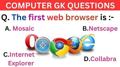 The First Web Browser is ||Computer Gk Question || GK In English || KNOWLEDGE HUB 1289||