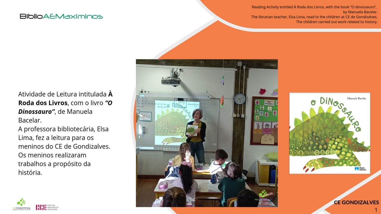À Roda dos Livros: O Dinossauro - CE Gondizalves