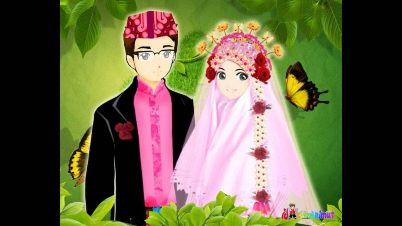 Top Gambar Kartun Muslimah Suami Istri Design Kartun