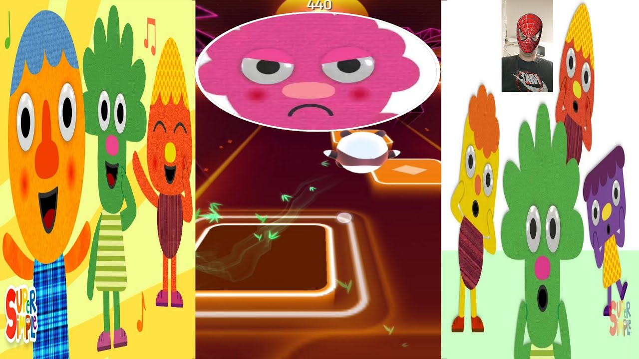 This Is A Happy Face Noodle & Pals Super Simple Songs Tiles Hop