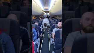 Funny street workout in plane