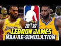 LEBRON JAMES NBA RE-SIMULATION! TEAMS UP WITH CURRY! NBA 2K20