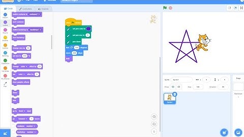How to draw Star Using Scratch @techmusicvlogs