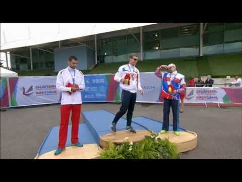 Men's 200m T13 | Victory Ceremony | 2014 IPC Athletics European Championships Swansea