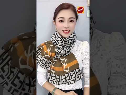 طرق عصرية لربط الشال ملابس شتوية 