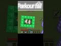 Parkour fail #minecraft #gaming #minecraftshorts #parkuor