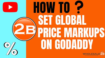 How To Set Global Price Markups in Your Dropship Godaddy Plan (Step 4) - Wholesale2b