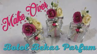 Memanfaatkan Limbah Botol Bekas Parfum, Sebagai Hiasan Yang Menarik,,,,,