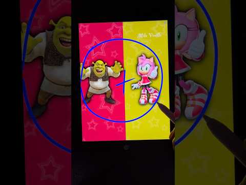 Shrek + Amy Rose mixing characters