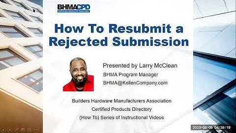 How to Resubmit a Rejected Submission