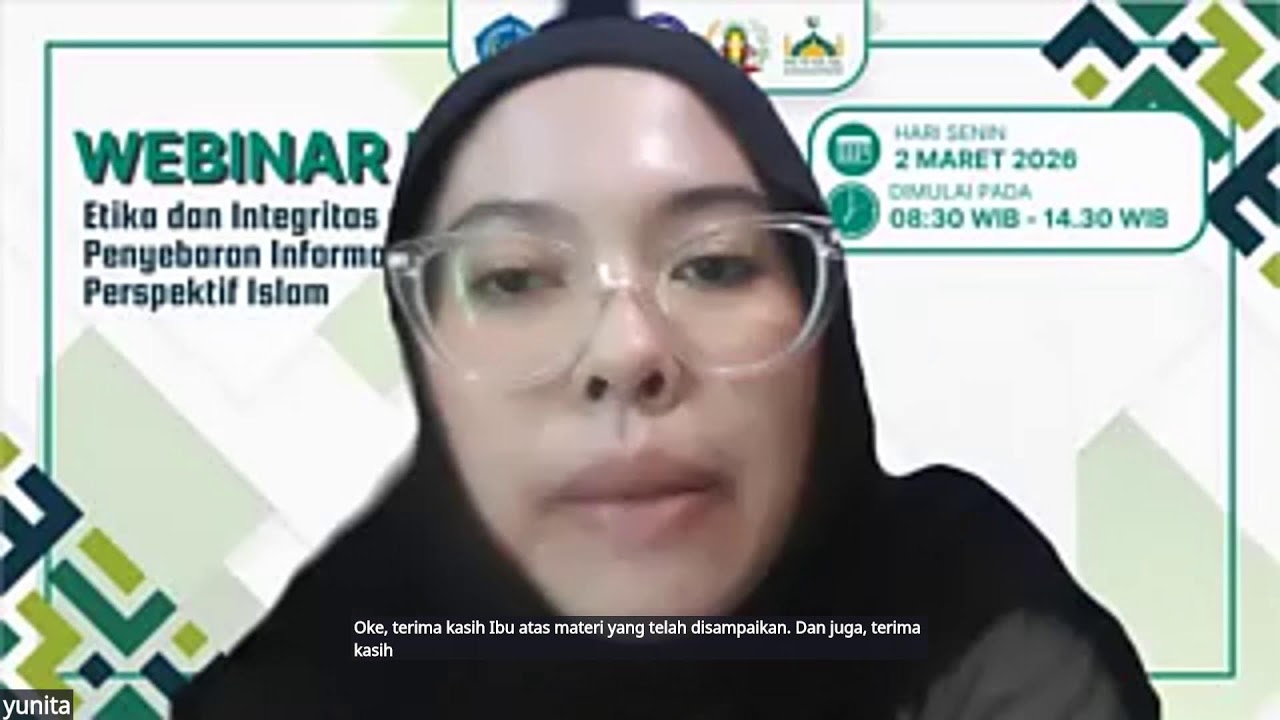 WEBINAR NASIONAL Etika dan Integritas dalam Pemanfaatan serta Penyebaran Informasi Kesehatan: Tinjau