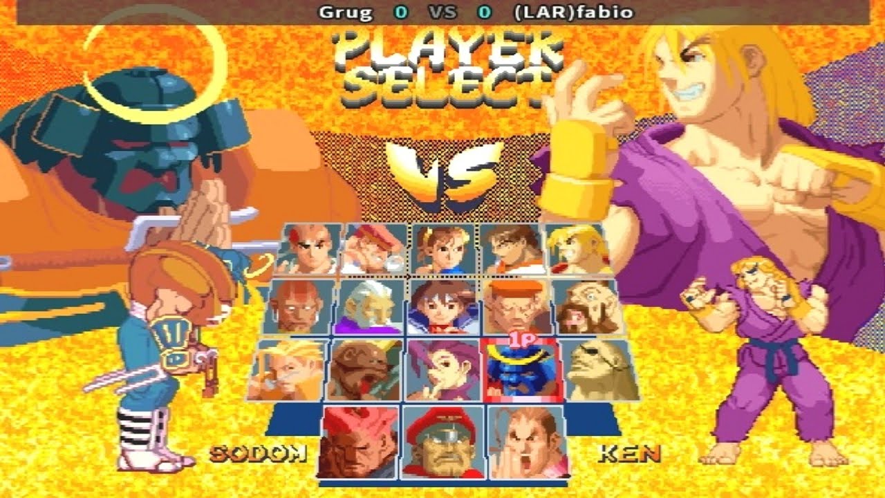 Street Fighter Zero 2 Alpha - Grug vs (LAR)fabio