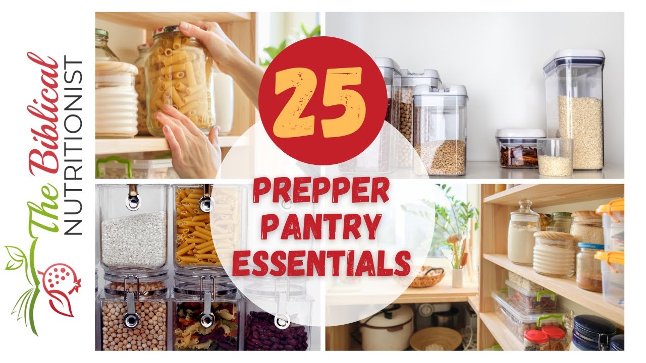 How To Stock A Prepper Pantry 25 Essentials For A Week, Month, Year